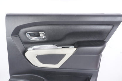 2019 - 2021 NISSAN TITAN REAR RIGHT SIDE DOOR TRIM COVER PANEL BLACK OEM