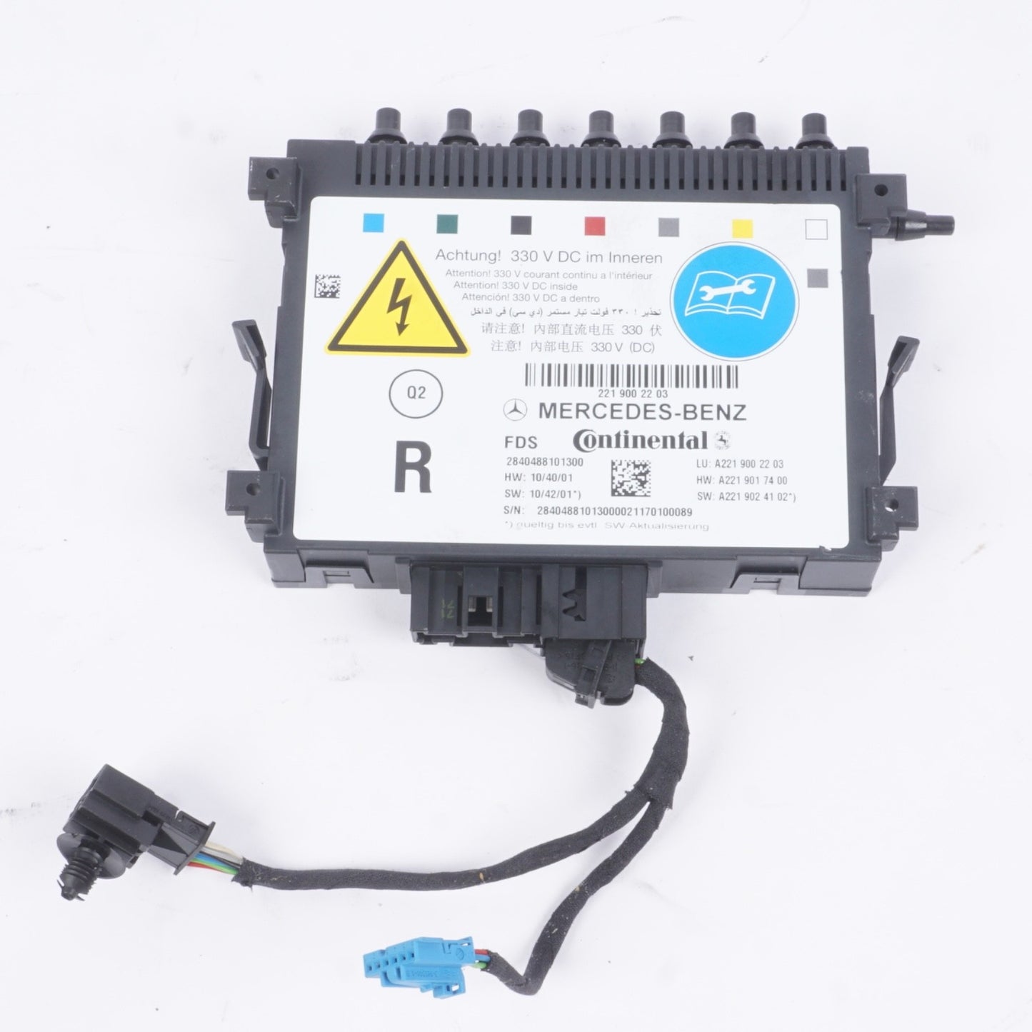 07-13 Mercedes S550 S400 Front Right Seat Dynamic Lumbar Control Module Unit Oem