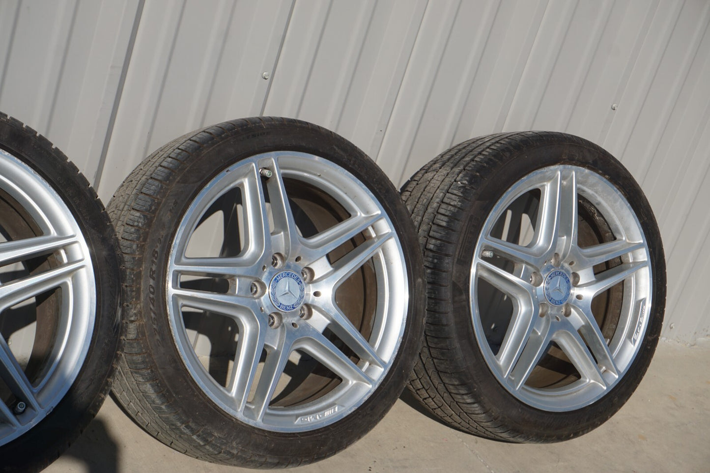 08-14 Mercedes C250 C300 C350 AMG Alloy Wheel Rim & Tire R18 18" OEM