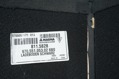 10 - 16 PORSCHE PANAMERA TRUNK CARGO SPARE FLOOR CARPET COVER  OEM