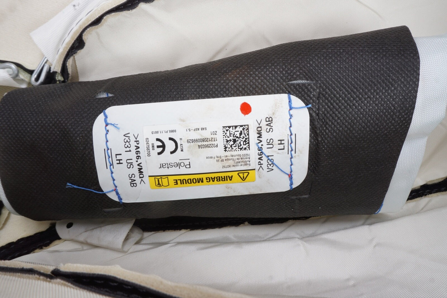 2021 - 2024 POLESTAR 2 FRONT LEFT DRIVER SIDE SEAT UPPER CUSHION BACKREST