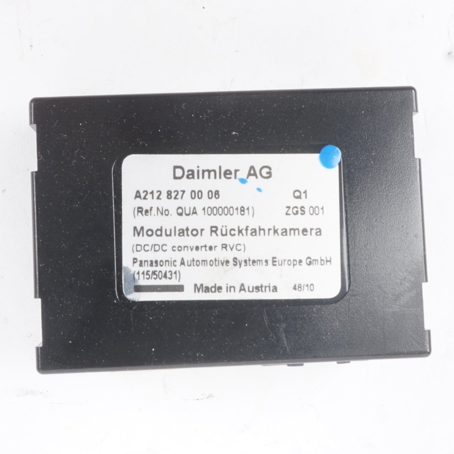 2010 - 2013 Mercedes E350 E550 Convertible Rear View Camera Control Module OEM