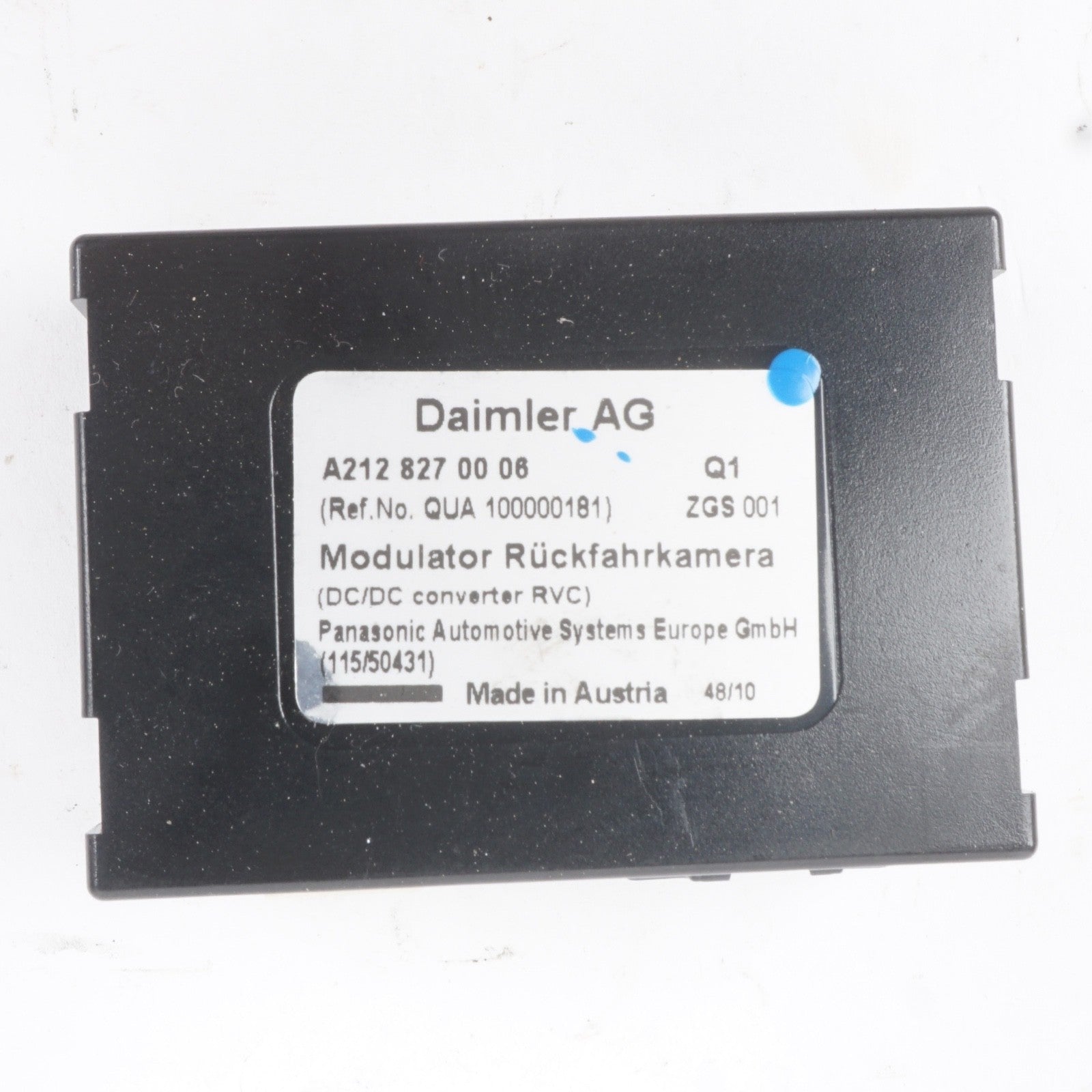 2010 - 2013 Mercedes E350 E550 Convertible Rear View Camera Control Module OEM