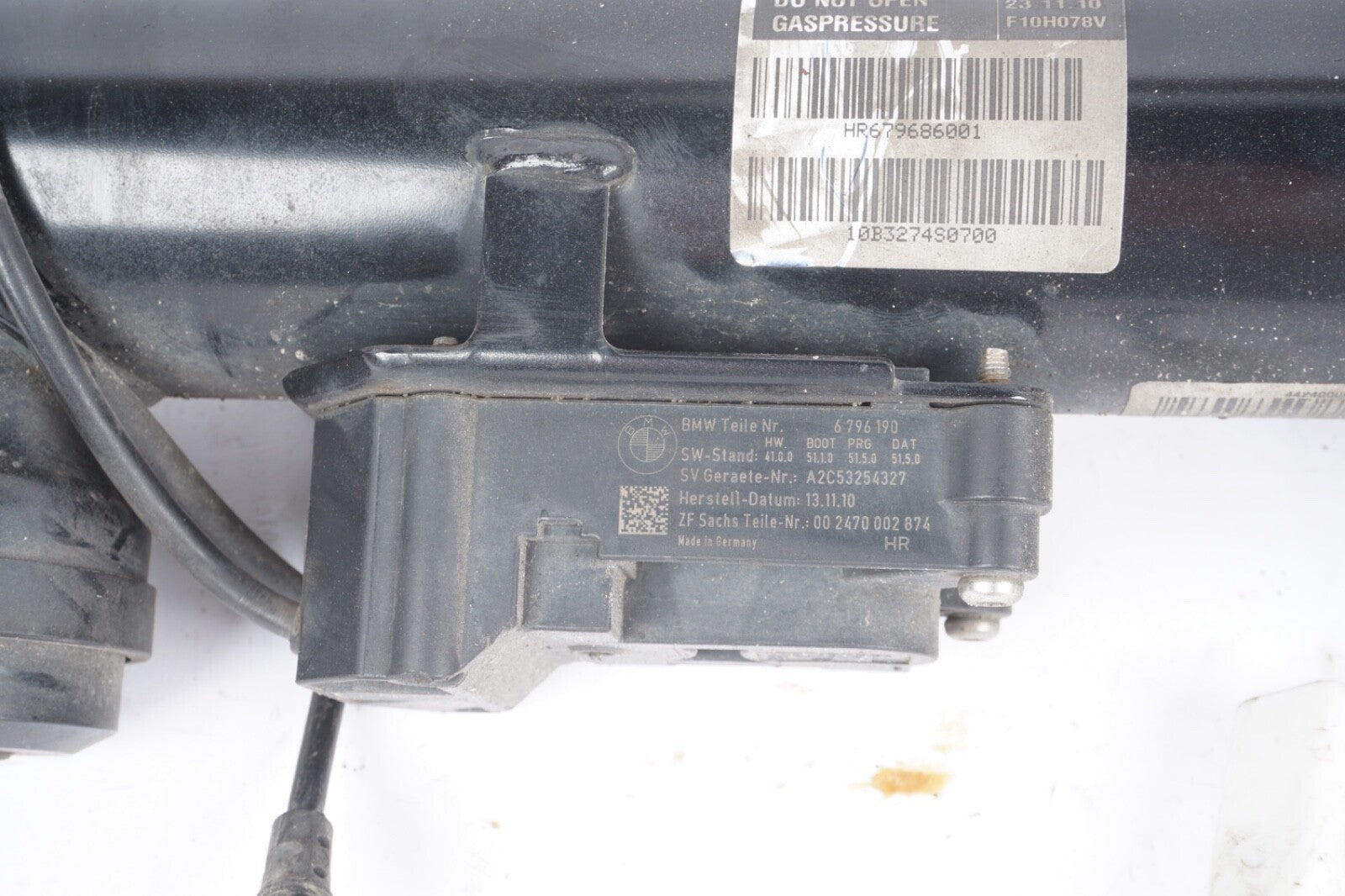 11-16 BMW 550I F10 REAR RIGHT SIDE ELECTRONIC SHOCK STRUT ABSORBER OEM 679686002