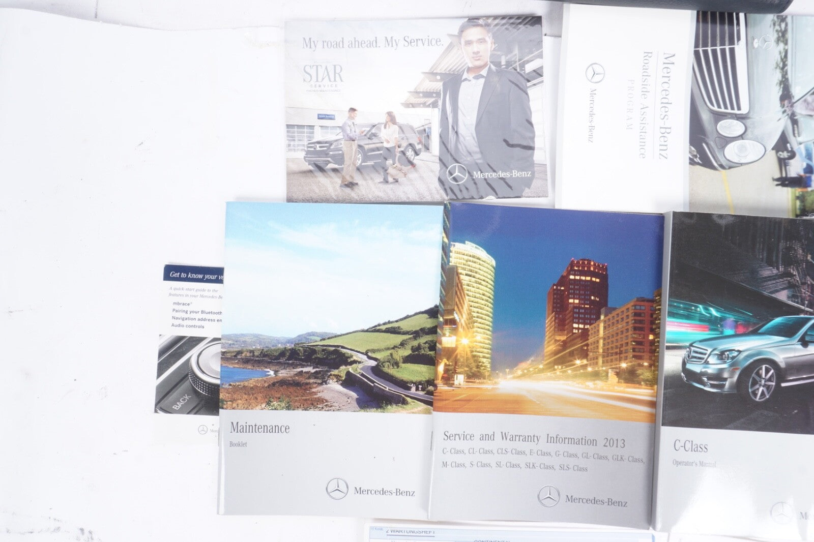2012 Mercedes Benz C Class C250 C300 C350 Owners Manual Set with Case
