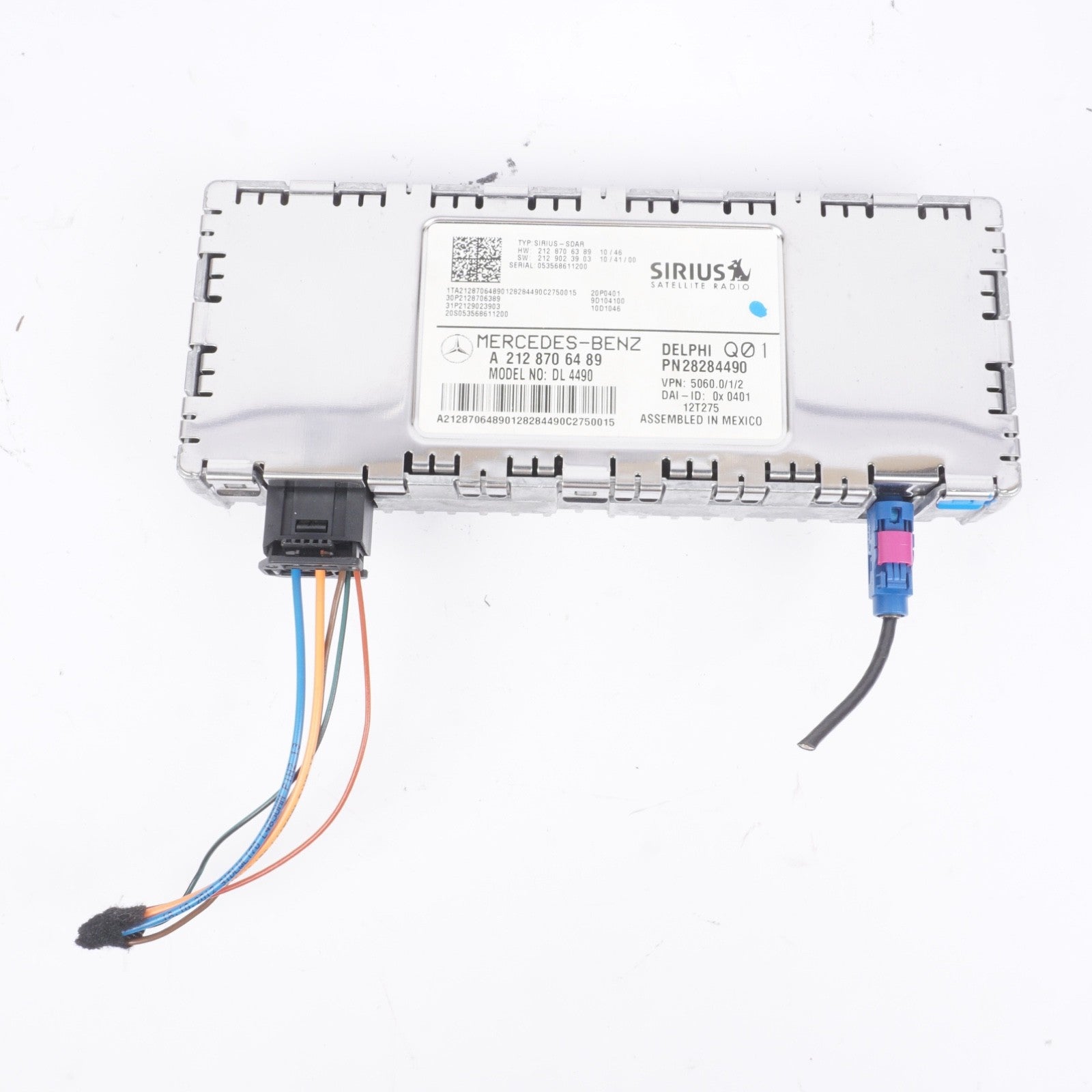 10-13 Mercedes W212 E350 E550 OEM Satellite Radio Control Module Unit