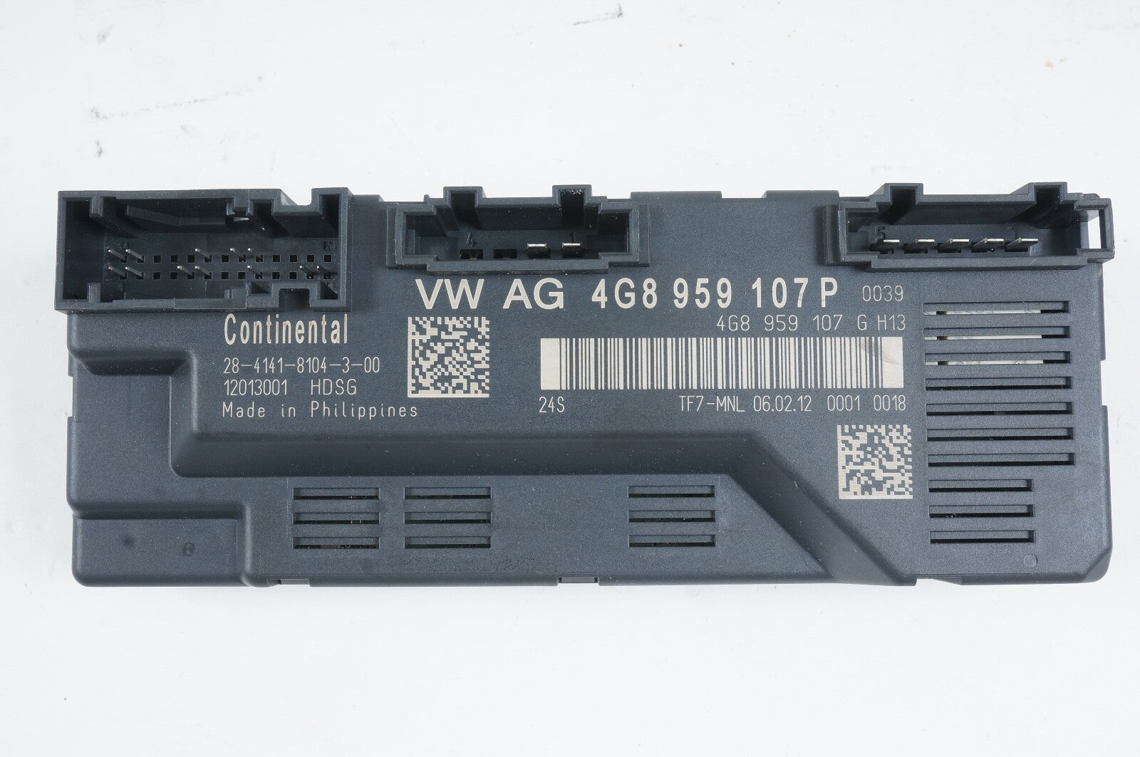 2012-2018 AUDI A7 TRUNK LID COMPUTER CONTROL MODULE UNIT 4G8959107