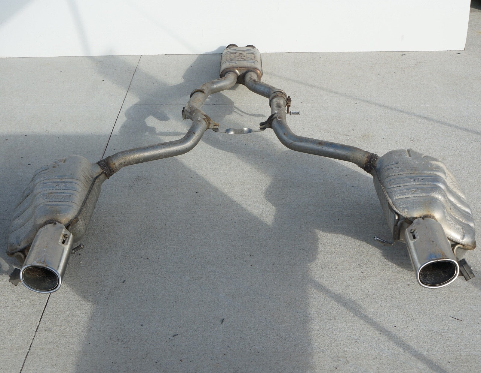 2012-2014 MERCEDES BENZ C300 E350 EXHAUST SILENCER MUFFLER DOWNPIPE OEM