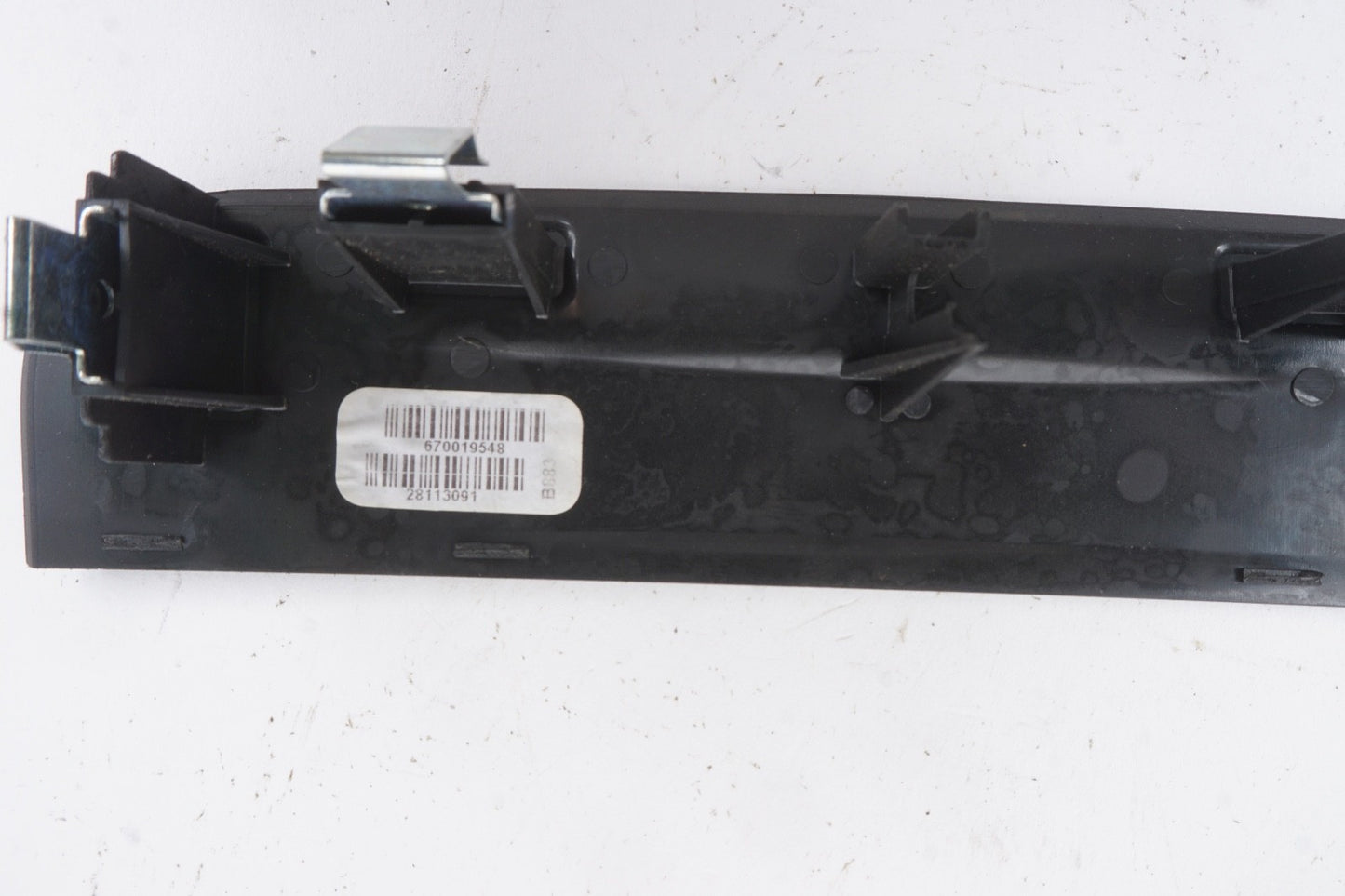 2014 - 22 Maserati Ghibli Center Console Rear Switch Cover Trim Black 670019548