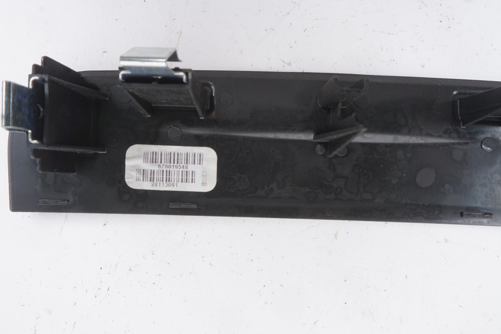 2014 - 22 Maserati Ghibli Center Console Rear Switch Cover Trim Black 670019548