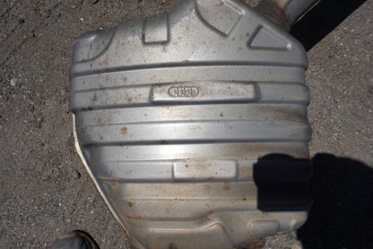 2012 - 2015 AUDI A7 3.0L EXHAUST SYSTEM SILENCER SLEEVE WITH MUFFLER  OEM