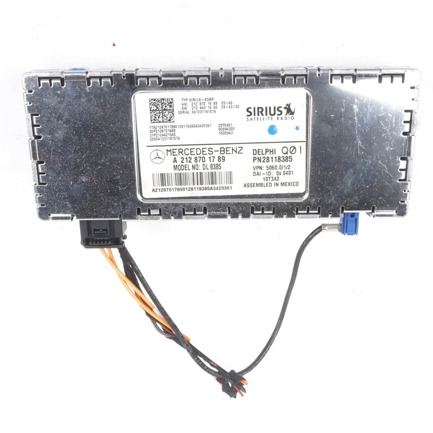2012 - 2014 Mercedes E350 E550 W212 Sirius Satellite Radio Receiver OEM