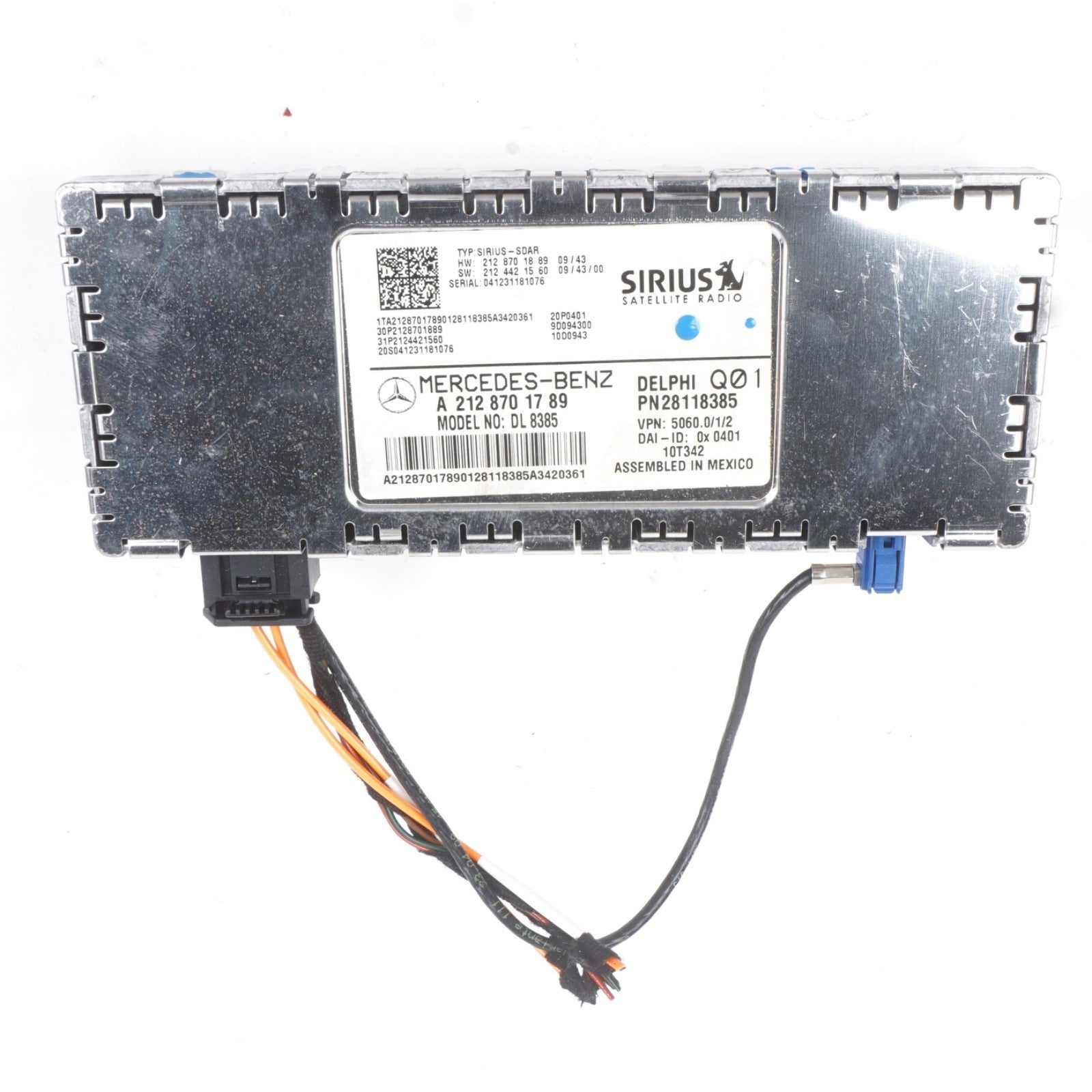 2012 - 2014 Mercedes E350 E550 W212 Sirius Satellite Radio Receiver OEM