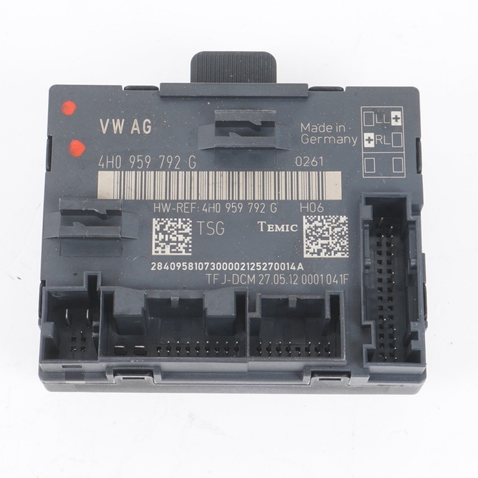 11-17 AUDI A8L FRONT RIGHT PASSENGER SIDE DOOR CONTROL MODULE OEM