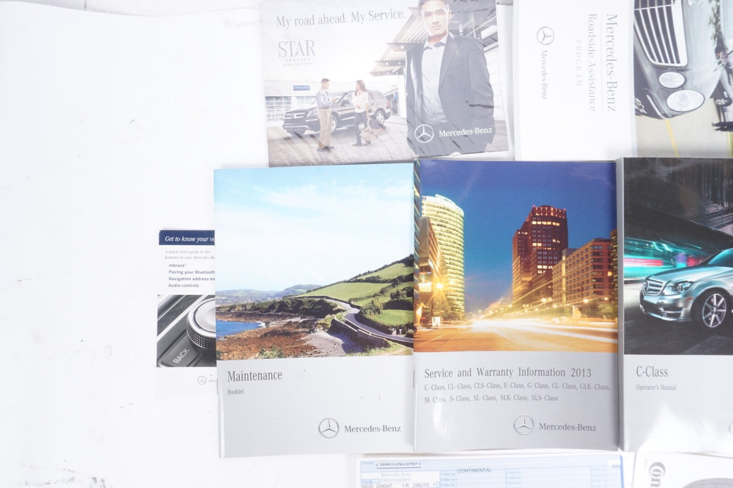 2012 Mercedes Benz C Class C250 C300 C350 Owners Manual Set with Case