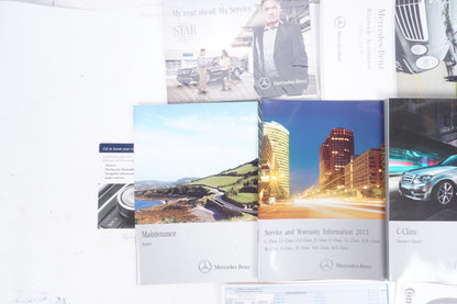 2012 Mercedes Benz C Class C250 C300 C350 Owners Manual Set with Case