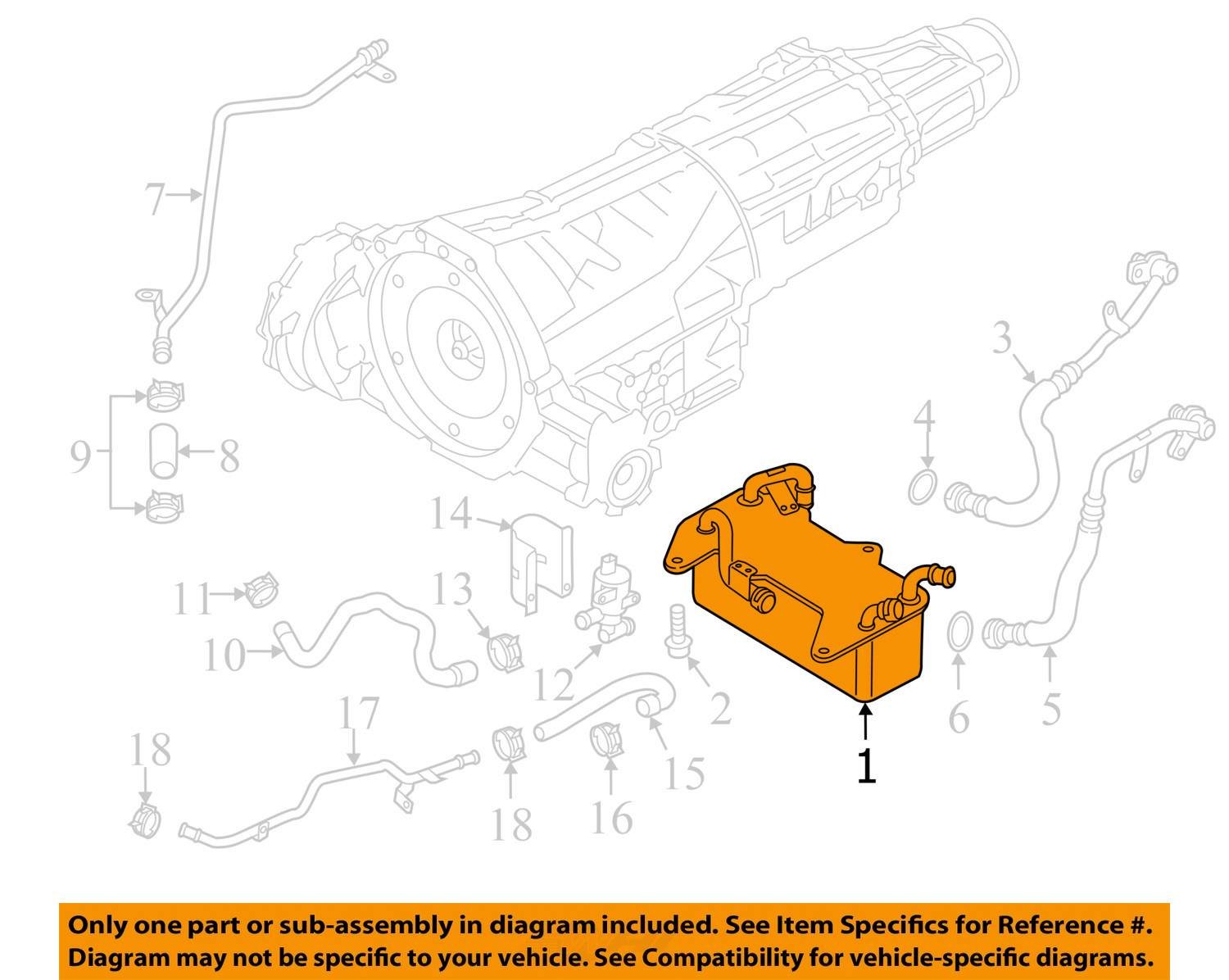 2012 - 2015 Audi A6 A7 Automatic Transmission Oil Cooler OEM
