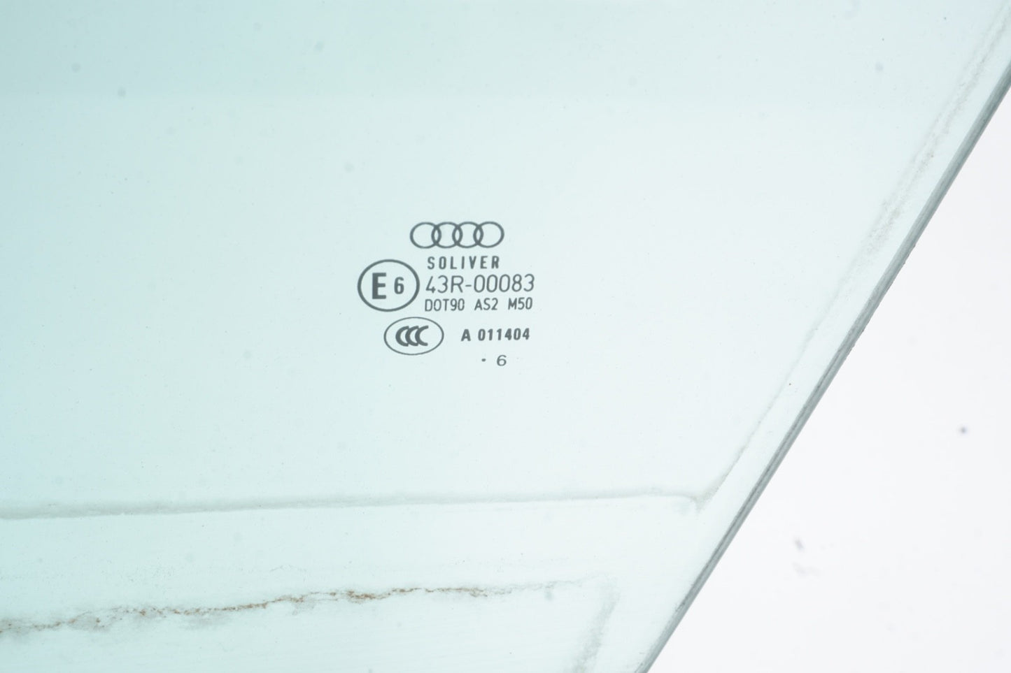2005 - 2011 Audi A6 Front Left Door Window Glass OEM