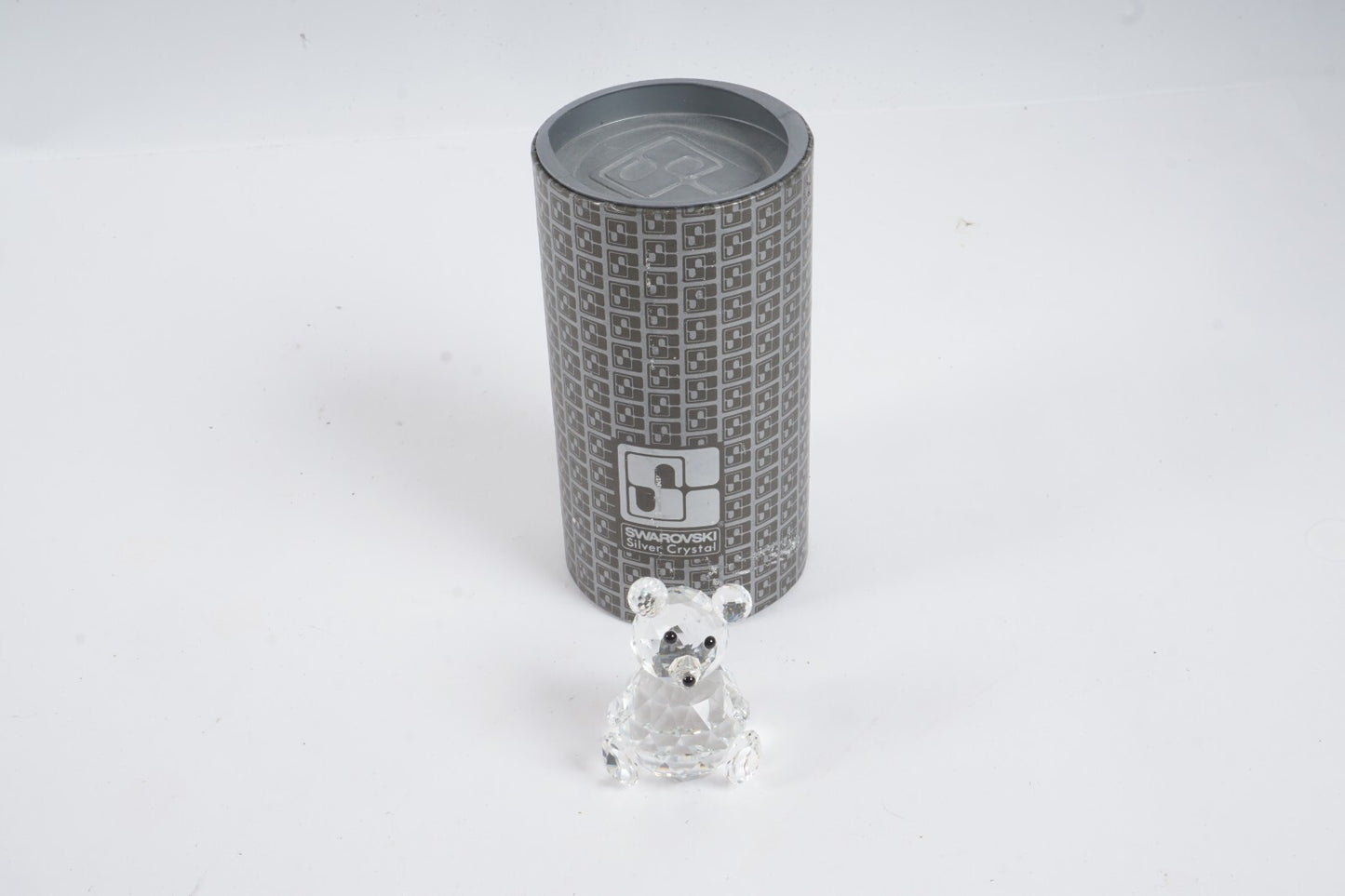Retired Swarovski Silver Crystal Large Bear A 7637 NR 075 000 with Original Box
