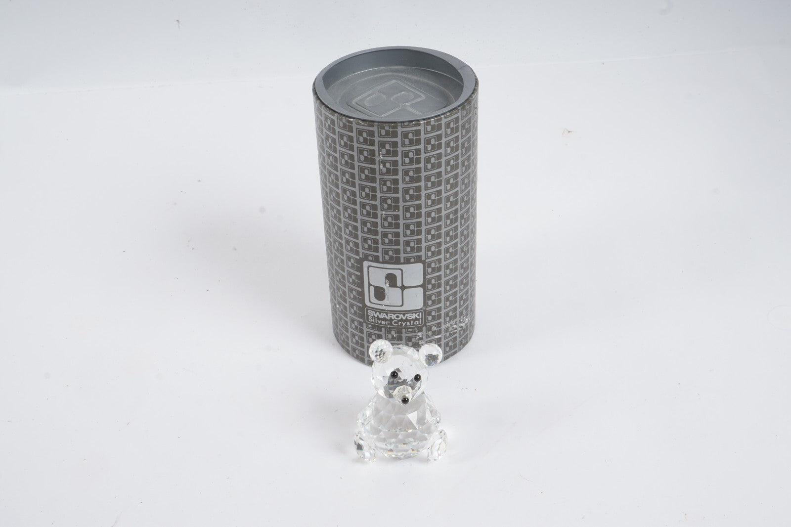 Retired Swarovski Silver Crystal Large Bear A 7637 NR 075 000 with Original Box