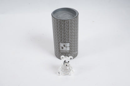 Retired Swarovski Silver Crystal Large Bear A 7637 NR 075 000 with Original Box