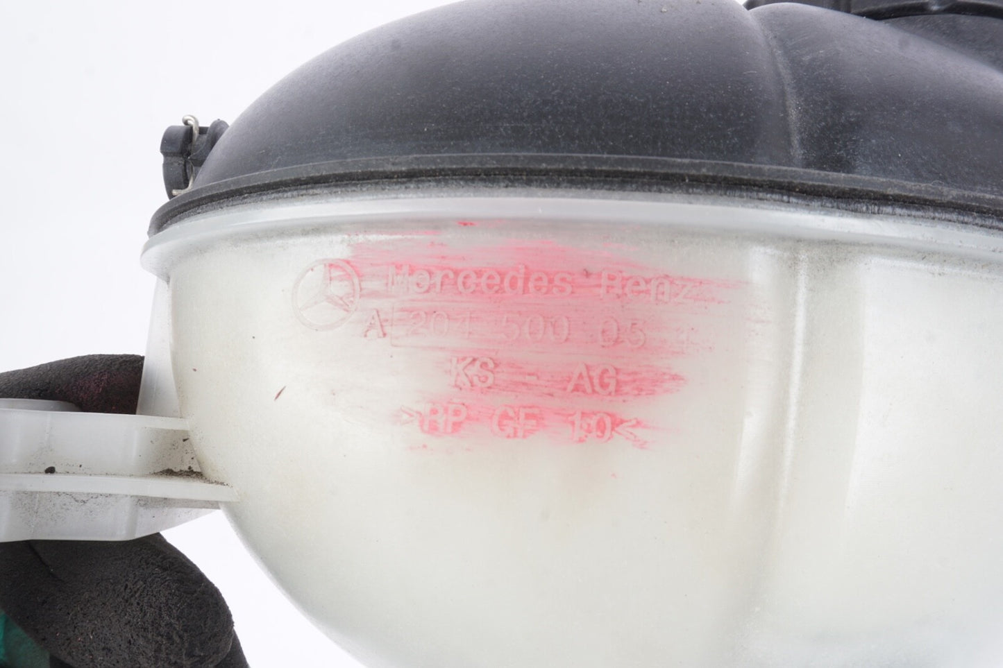 08-18 Mercedes W207 E350 C300 Coolant Reservoir Overflow Expansion Tank OEM