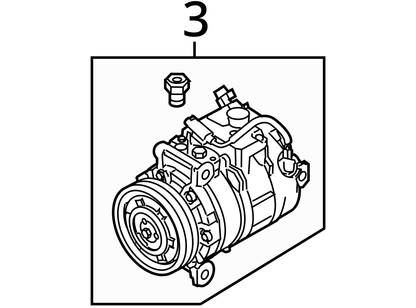 2007 2008 2009 2010 2011 2012 2013 BMW 328i AC Compressor Coupe N51 Engine