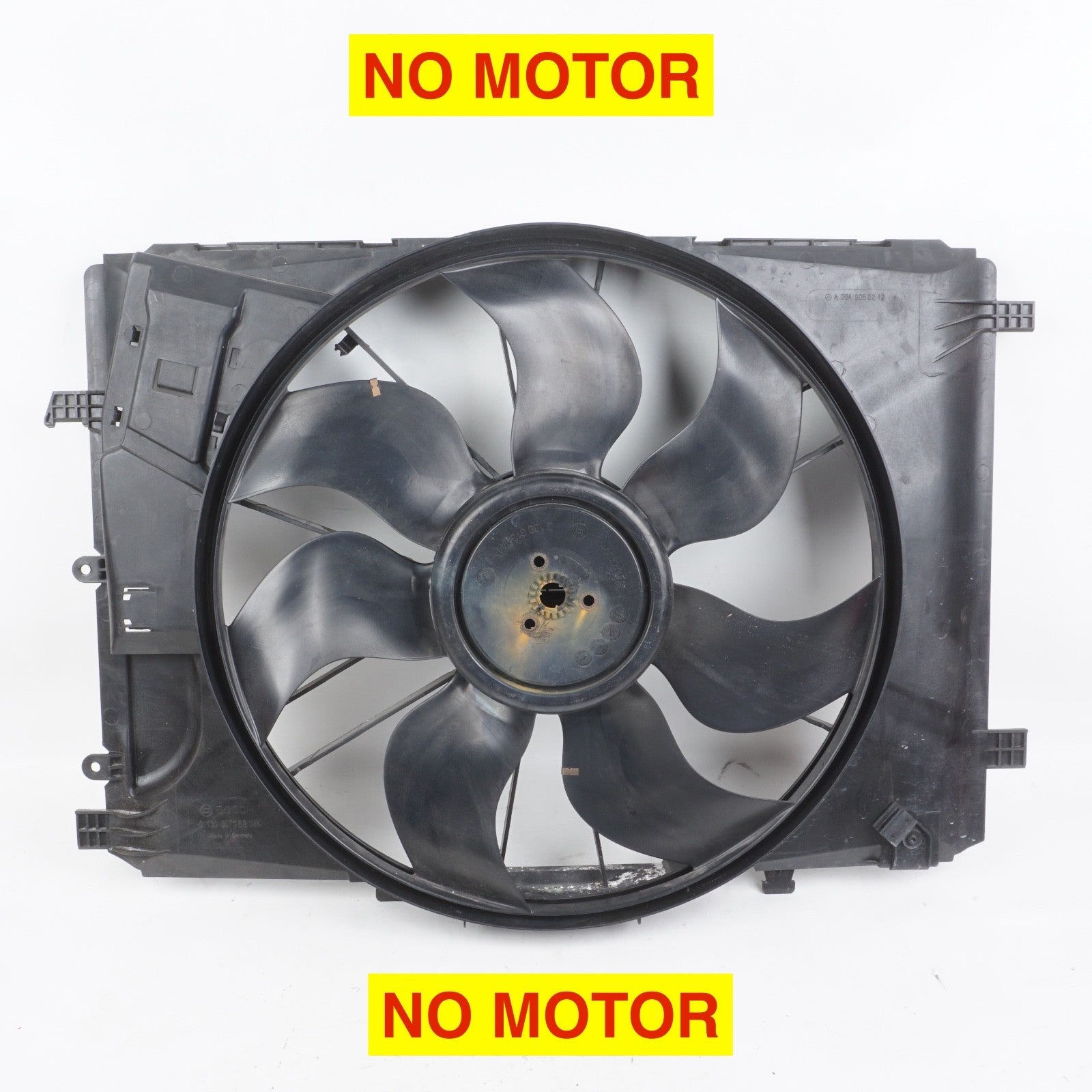 2008 - 2018 MERCEDES C250 Engine Radiator Cooling Fan Shroud NO MOTOR