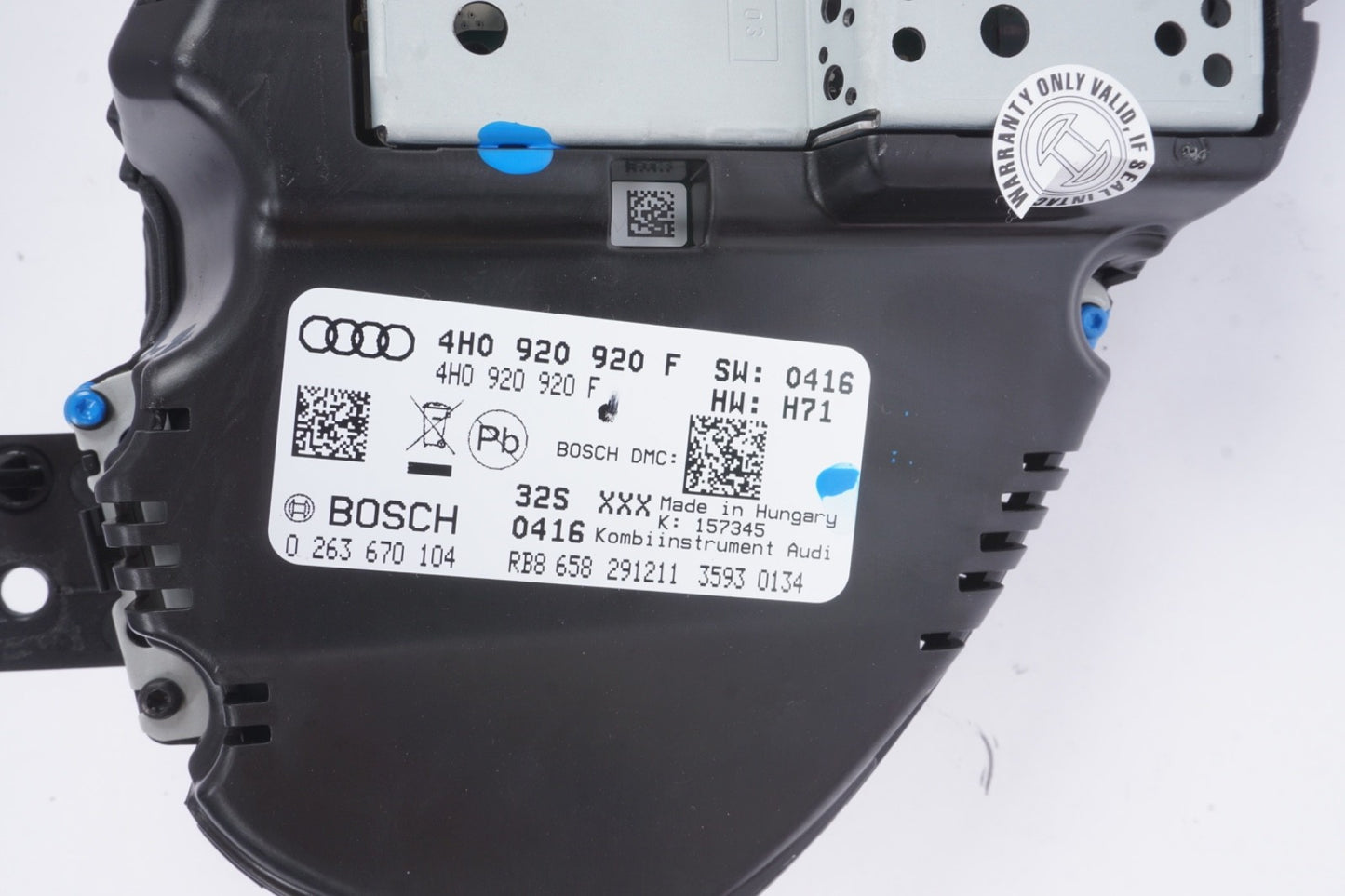 2011 2017 Audi A8L D4 Speedometer Instrument Gauge Cluster 4H0920920F OEM