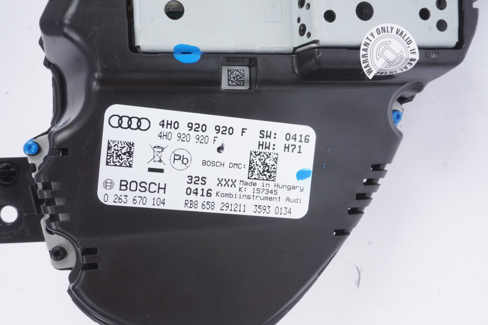 2011 2017 Audi A8L D4 Speedometer Instrument Gauge Cluster 4H0920920F OEM