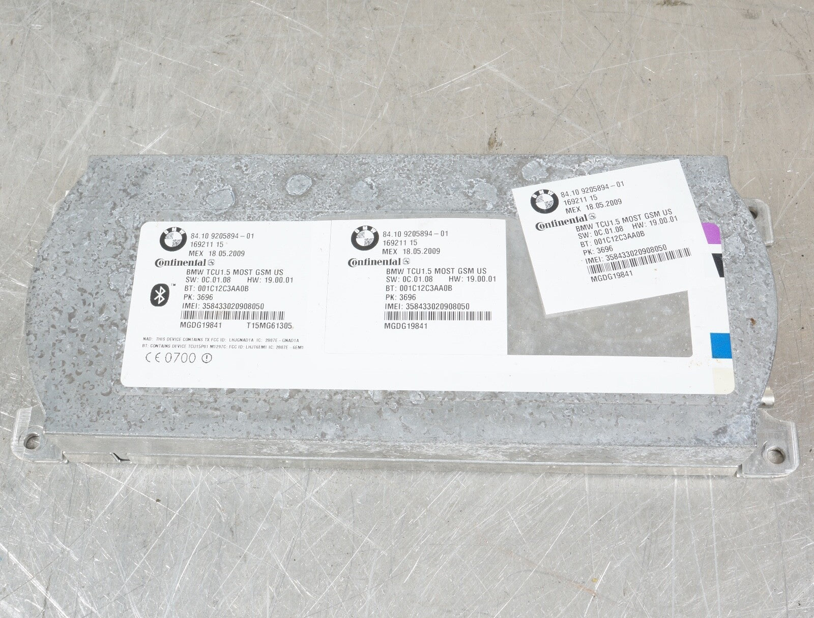 09-11 BMW E92 E93 3-SERIES BLUETOOTH COMMUNICATION CONTROL MODULE 9205894 OEM