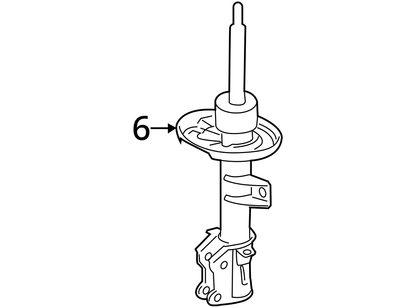 2012 - 2019 Fiat 500 Front Left Shock Absorber 68237653AA OEM 10k