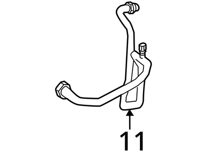 2012 - 2014 MERCEDES-BENZ C300 W204 A/C AC AIR CONDITIONER LINE PIPE HOSE  OEM
