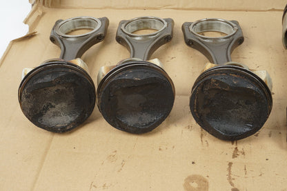 09-17 AUDI 8T A6 A7 A8 3.0 ENGINE MOTOR CONNECTING ROD & PISTON 065 SET OEM