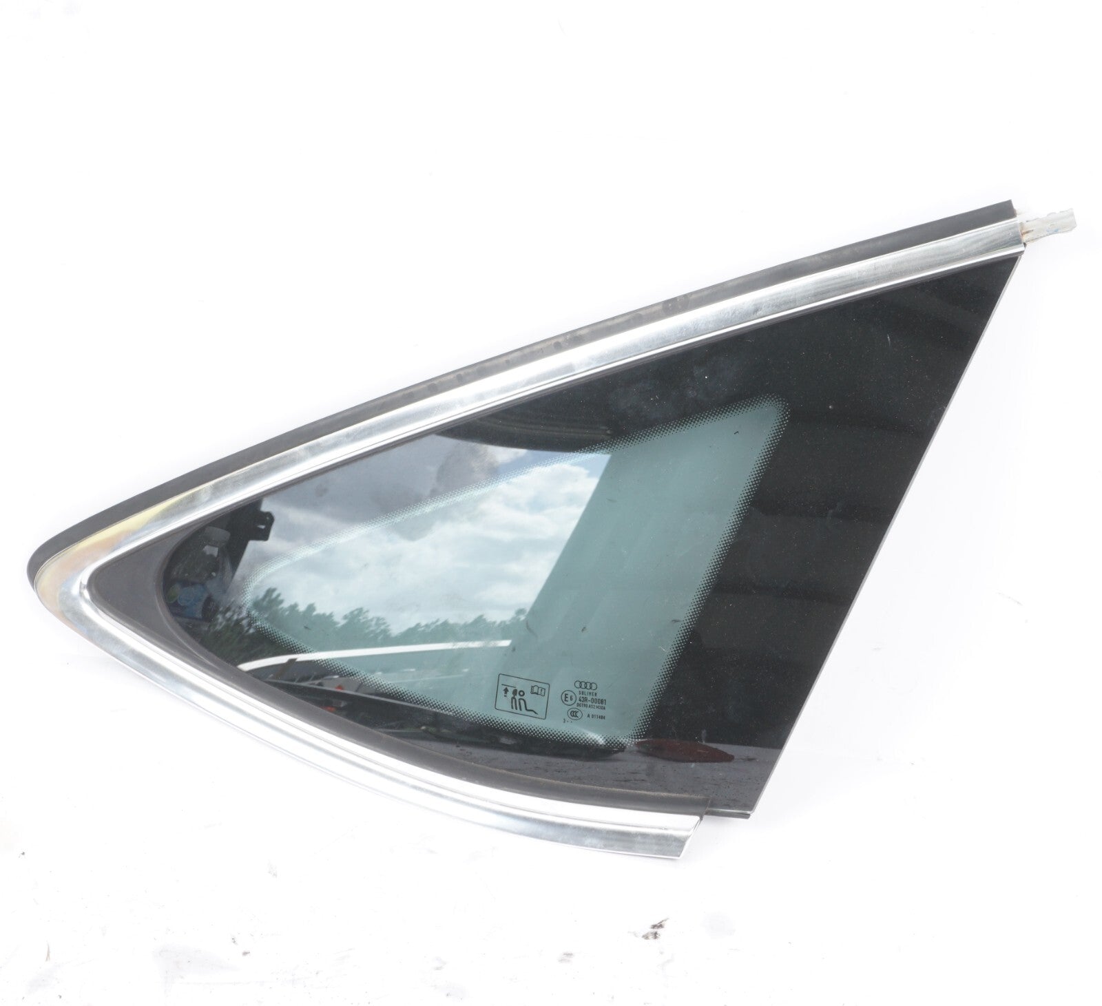 2012 - 2017 Audi A7 Rear Quarter Window Glass Right Passenger Side OEM