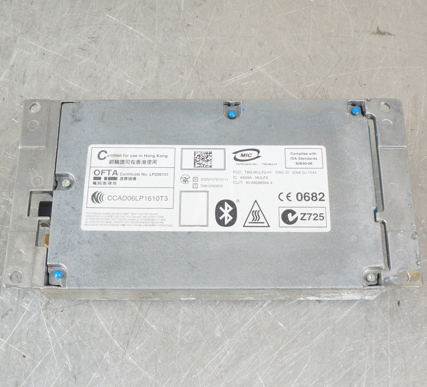 2006 - 2010 BMW 328i 330i 335i E90 E92 BLUETOOTH CONTROL UNIT MULF2 68296346 OEM