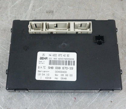 07-14 Mercedes W216 CL550 S550 AC A/C Heater Control Module 2218704192 OEM