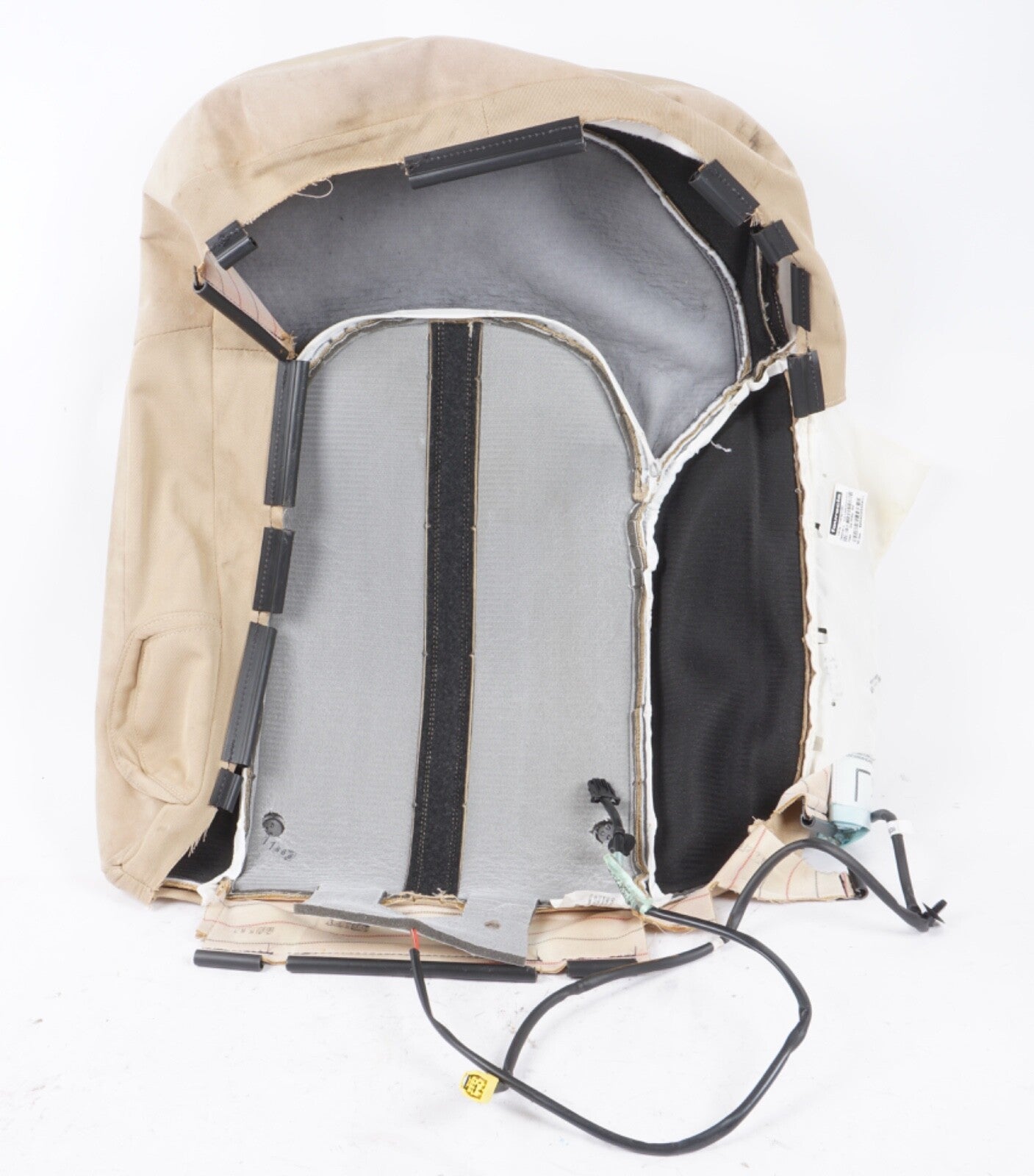 11-17 AUDI A8 A8L S8 REAR RIGHT PASSENGER SEAT BACK BACKREST UPPER COVER BEIGE