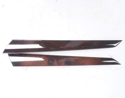 08-14 Mercedes C250 C300 C350 Rear Door Panel Woodgrain Trim Left & Right OEM
