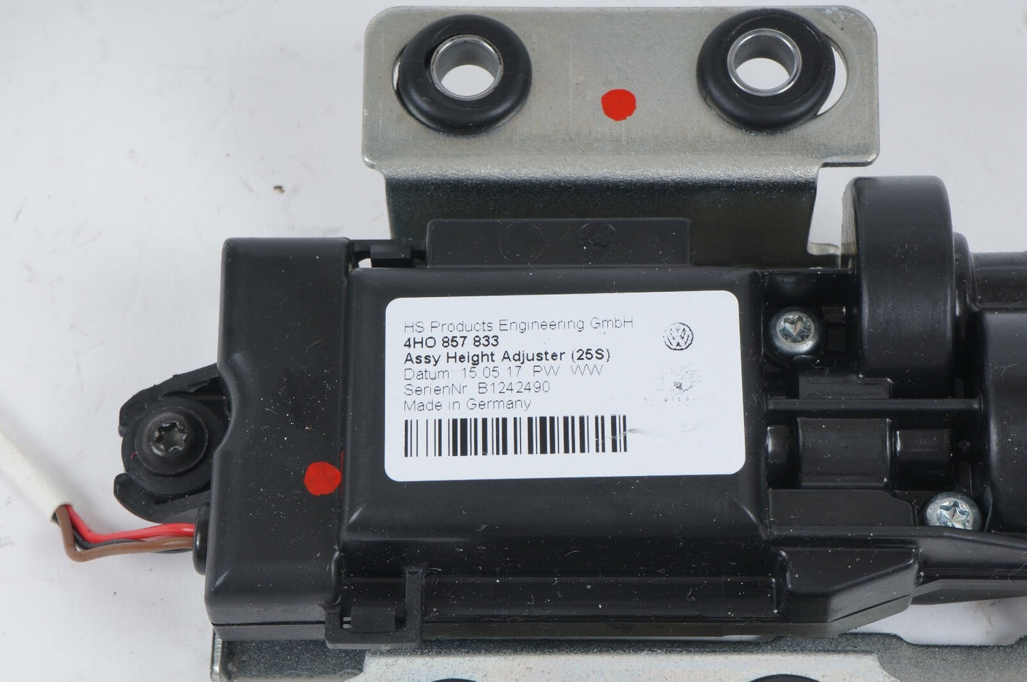 2011 - 2018 AUDI A8 L REAR RIGHT SEAT BELT HEIGHT ADJUSTER MOTOR OEM 4H0857833