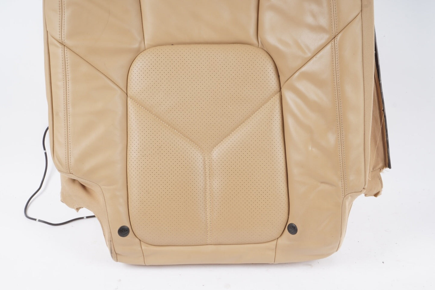 2011-2013 PORSCHE CAYENNE 958 REAR SEAT RIGHT SIDE UPPER LEATHER CUSHION BEIGE