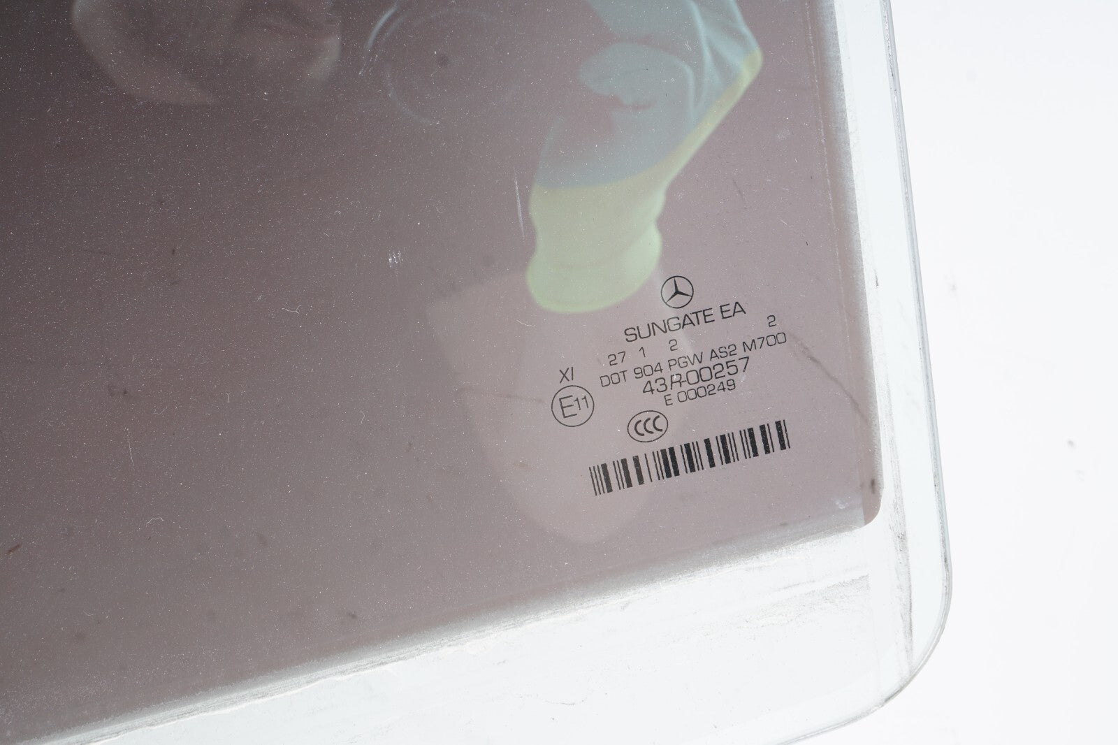 07-13 Mercedes W221 S400 S550 S63 Rear Left Driver Side Door Window Glass OEM