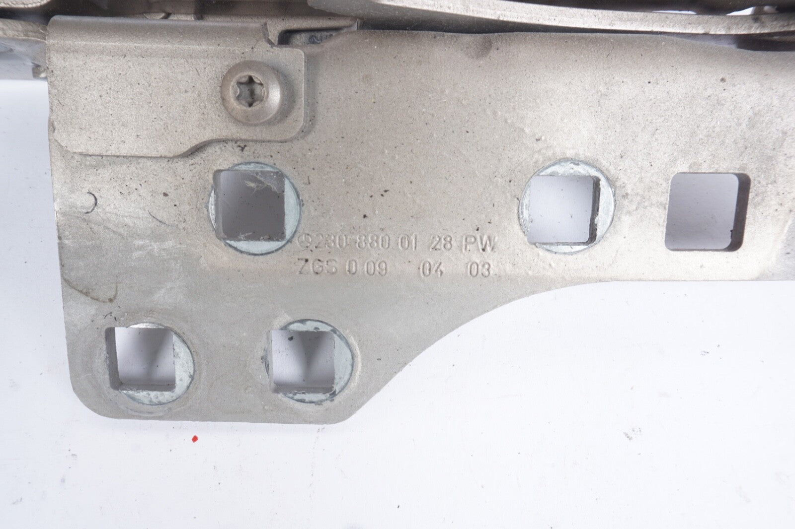 03-08 Mercedes R230 SL550 SL500 Left Driver Side Hood Hinge Support Bracket OEM