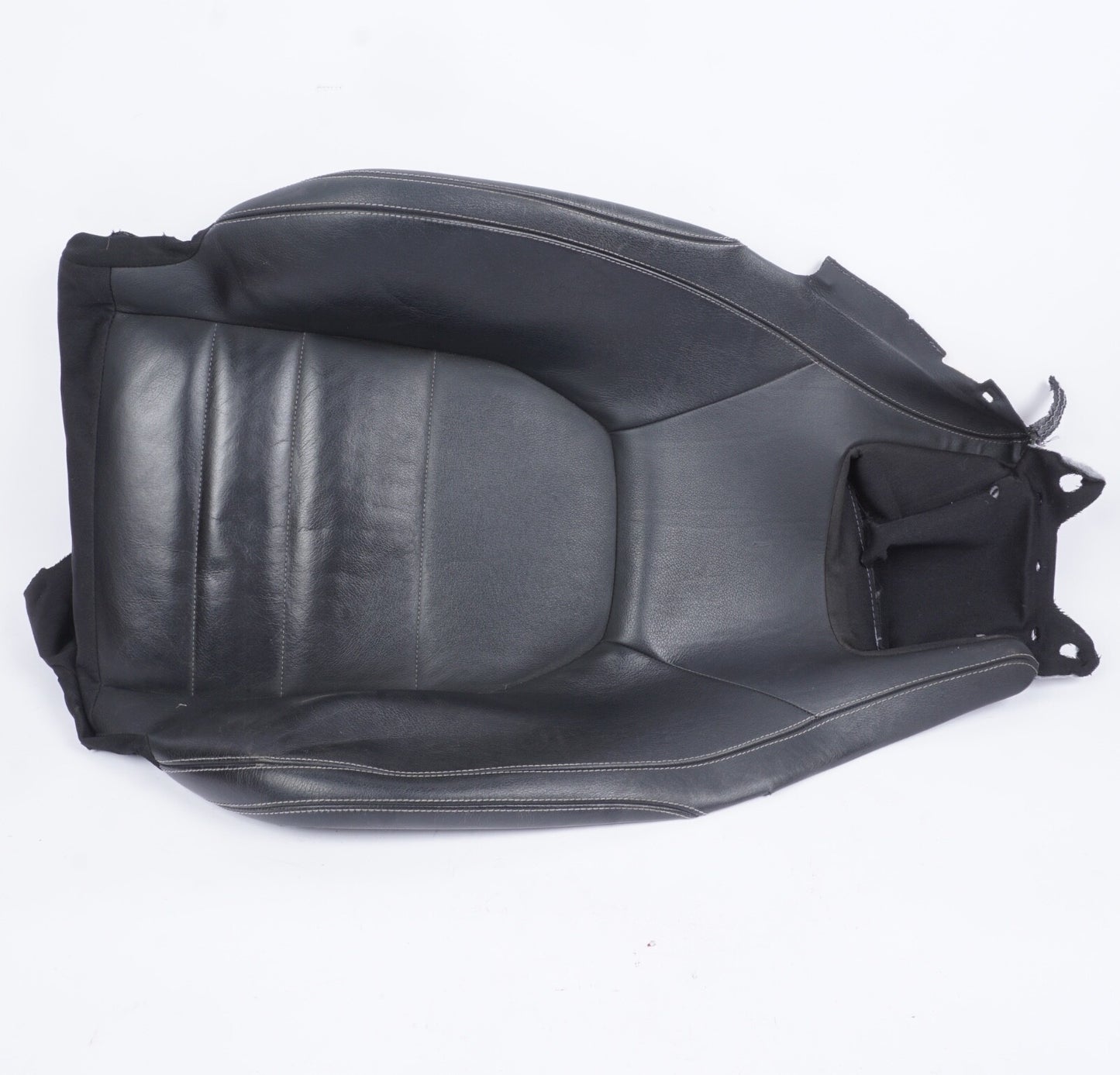 2010-14 MERCEDES E350 W212 COUPE FRONT LEFT DRIVER UPPER SEAT COVER BLACK