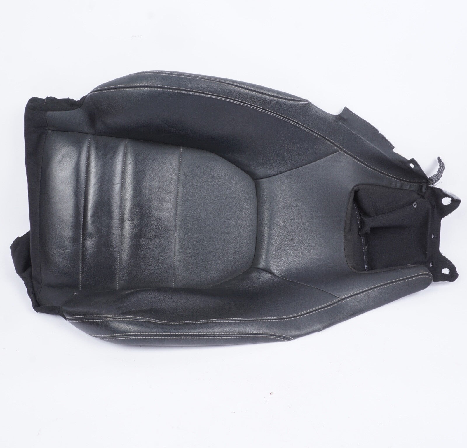 2010-14 MERCEDES E350 W212 COUPE FRONT LEFT DRIVER UPPER SEAT COVER BLACK