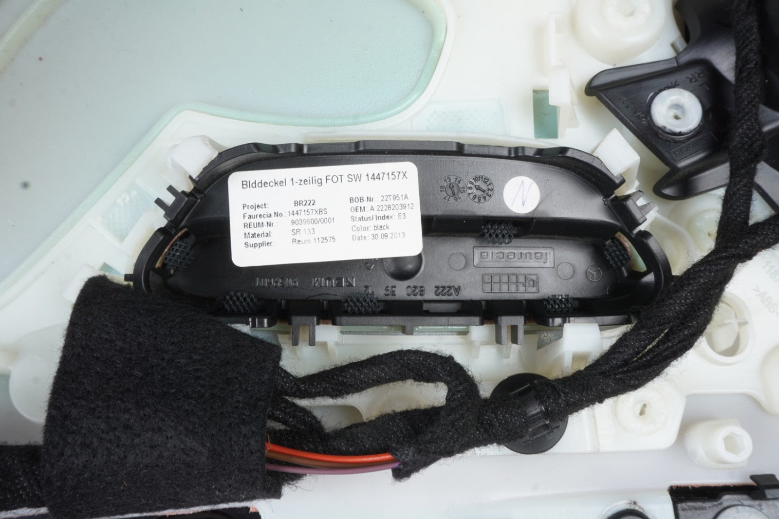 2014 - 2017 MERCEDES S550 W222 REAR LEFT DRIVER INTERIOR DOOR PANEL BLACK OEM