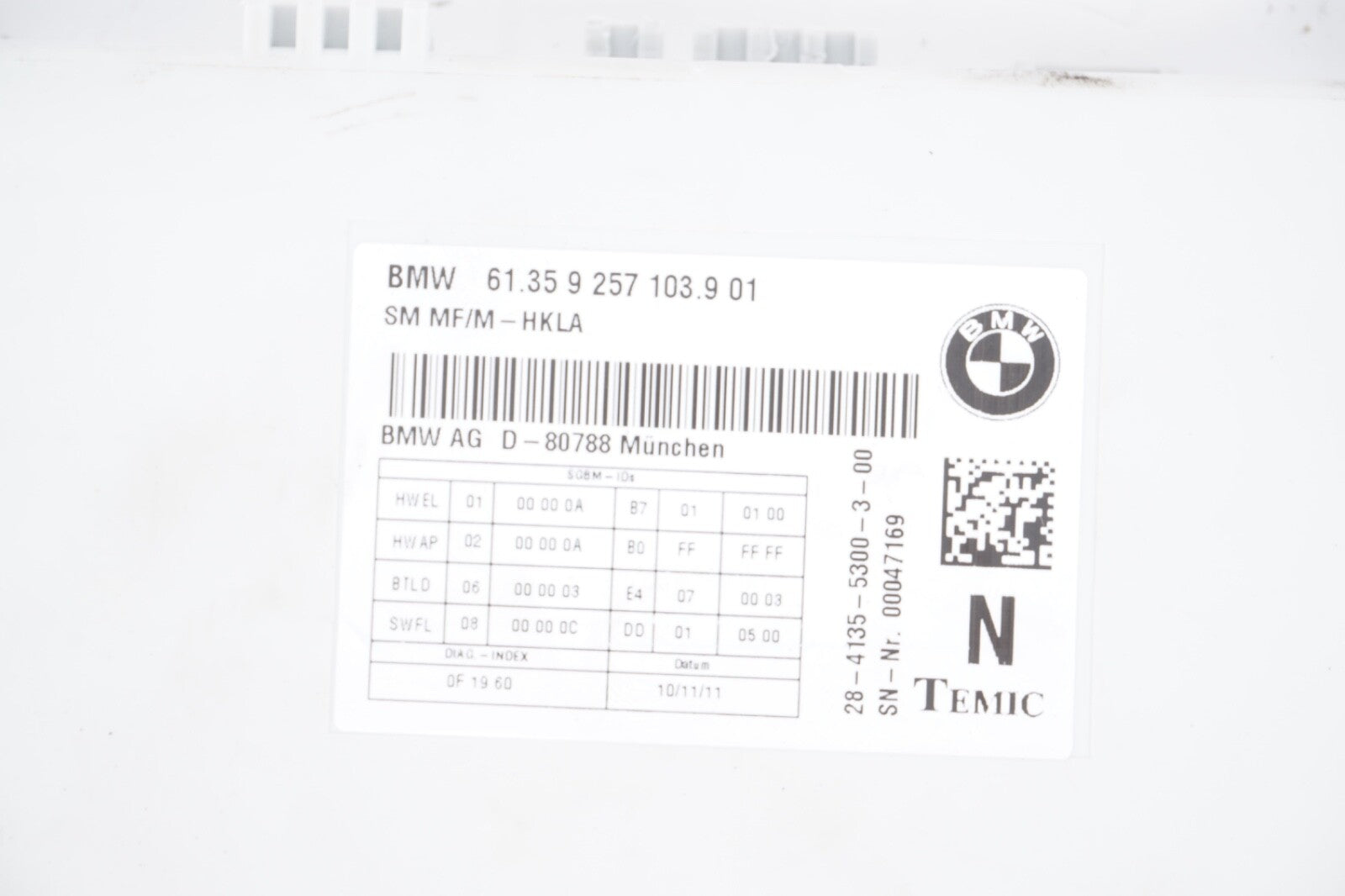 12-18 BMW F06 F12 F13 6-SERIES FRONT LEFT RIGHT SIDE SEAT CONTROL MODULE UNIT