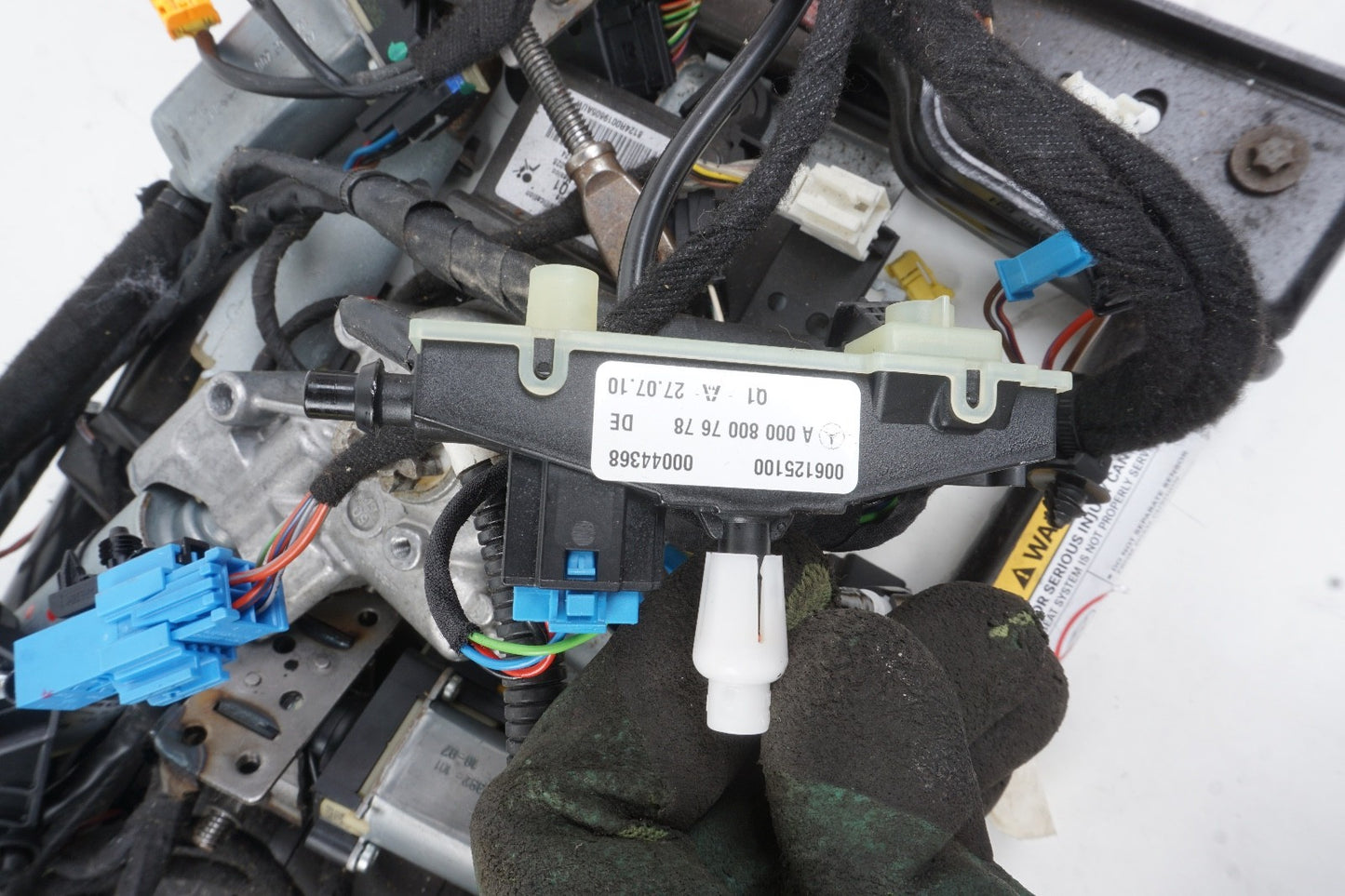 07-13 Mercedes W221 S63 AMG S550 Front Right Seat Rail Track Frame w/Motors OEM