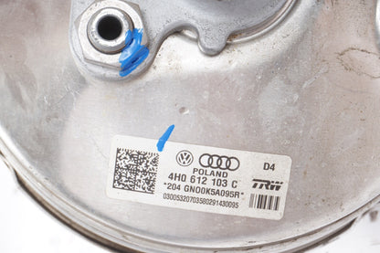 2011-2018 AUDI A8 D4 POWER BRAKE BOOSTER WITH MASTER CYLINDER 4H0612103C OEM 