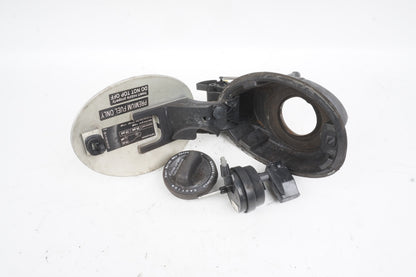 03-06 MERCEDES R230 FUEL TANK FILLER DOOR LID COVER ACTUATOR HOUSING SET OEM